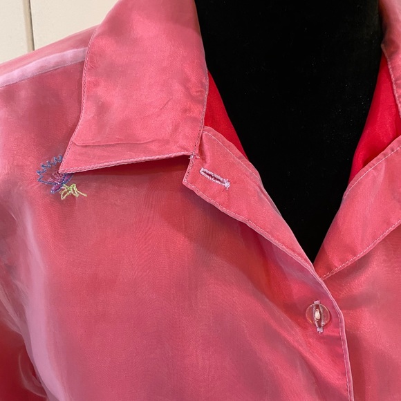 Embroidered button up blouse - Picture 4 of 8